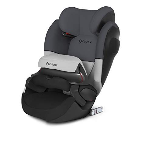 Cybex Silver Pallas M-Fix SL: 2-in-1 Child's Car Seat, High Back Booster, Adjustable Impact Safety Shield, ISOFIX Compatible, Group 1/2/3 (9-36 kg), From Approx 9 Months - 12 Years, Gray Rabbit