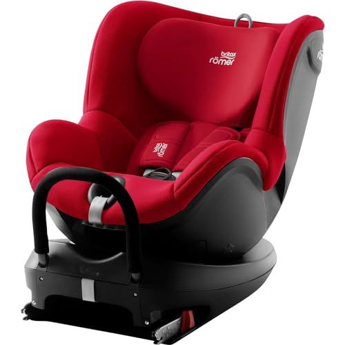 Britax Römer Dualfix 2 R: Car Seat Swivel, ISOFIX, Group 0+/1 (Birth - 18 kg), Baby 0 to 4 Years Old, Fire Red