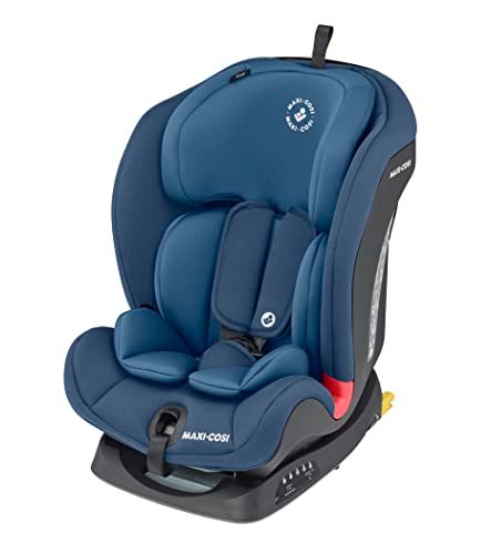 Maxi-Cosi Titan: 9‑36 kg, 9 Months-12 Years, Multi-Age Baby Car Seat, ISOFIX Car Seat, Top-Tether, Headrest/Harness Adjustment, 5 Recline Positions, Cushioned Inlay, Basic Blue.