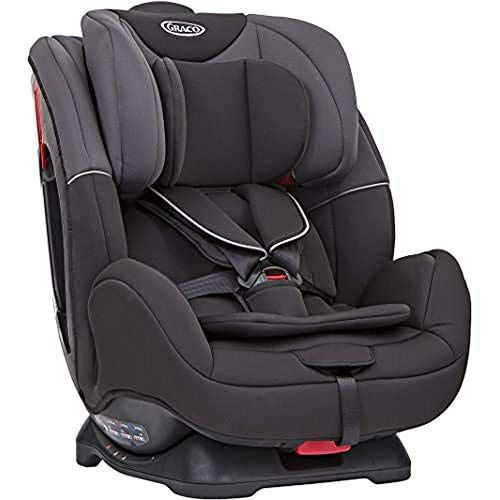 Graco Enhance Convertible Car Seat Group 0+/1/2: Rearward facing for longer from birth to approx. 4 years (0-18kg). Forward facing from approx. 1 to 7 years (9-25kg), Black/Grey fashion