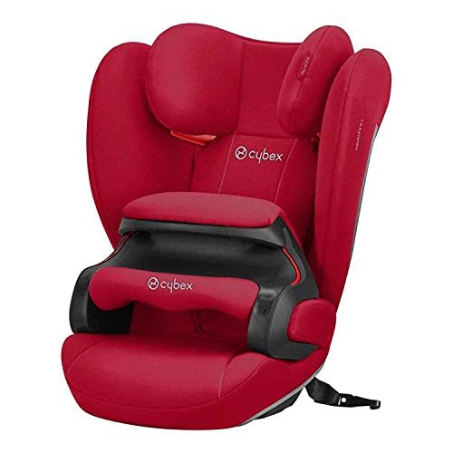 Cybex Silver Pallas B-Fix: Child Car Seat, For cars with and without ISOFIX, Group 1/2/3 (9-36 kg), From approx. 9 months to approx. 12 years, Dynamic Red