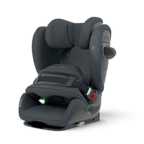 Cybex Gold Pallas G i-Size: Child's Car Seat, Removable impact shield (up to 21kg), Converts to High Back Booster, Group 1/2/3 (9-50 kg), From Approx. 15 Months to 12 Years, Granite Black