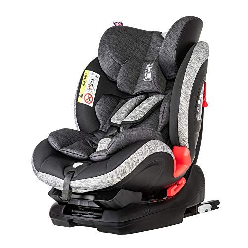 Cozy N Safe Arthur: Group 0+/1/2/3 Child Car Seat, Isofix, 0-36kg, Birth – 12 Years (Black/Grey)