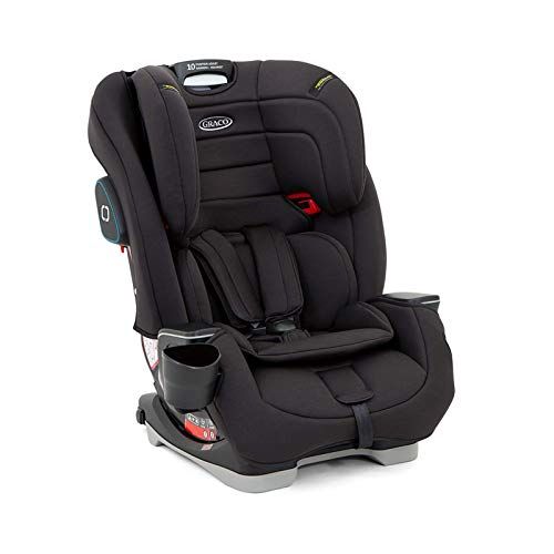 Graco Avolve Harness Booster Car Seat: with ISOCATCH Connectors, Group 1/2/3 from approx. 1 to 12 years (9-36kg), Black fashion