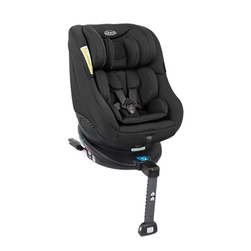 Graco Turn2Me Group 0+/1 ISOFIX 360° Rotating Car Seat: Rearward facing for longer from birth to approx. 4 years. Forward facing from approx. 1 to 4 years (9-18kg), Black fashion