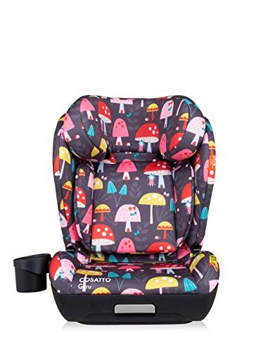 Cosatto Guru Car Seat: for 4-12 Years, 15-36kg i Size, Adjustable Headrest, 4 Position Recline (Mushroom Magic)