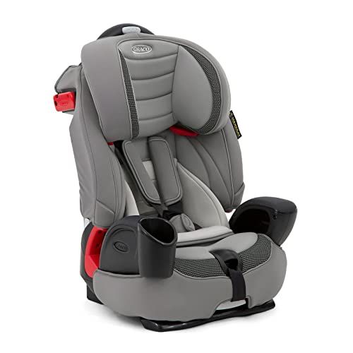 Graco Nautilus LX Harnessed Booster Car Seat: Group 1/2/3 (approx. 1 to 12 Years, 9-36 kg), Steeple Gray